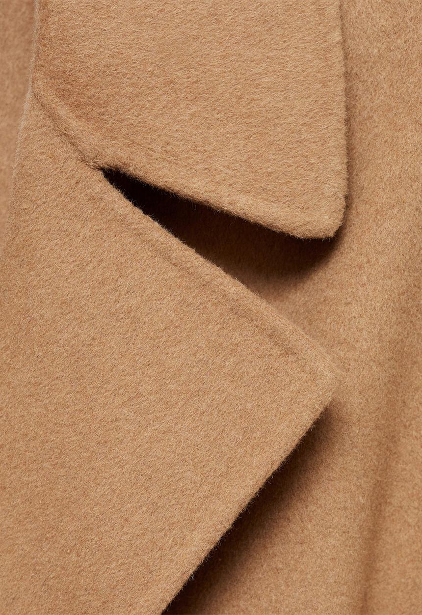 MANGO - Plus Coat Batin - Medium Brown