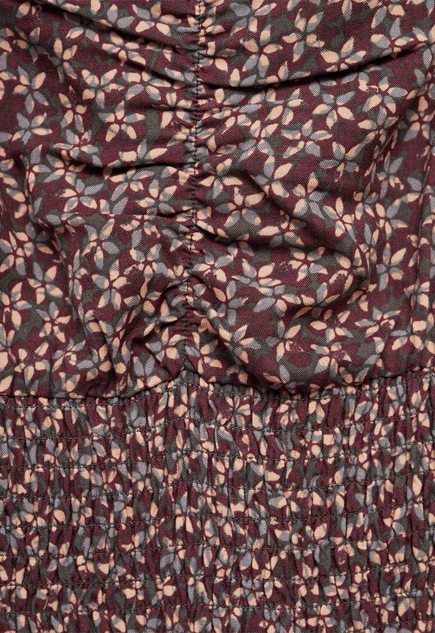 MANGO - Dress england - dark red
