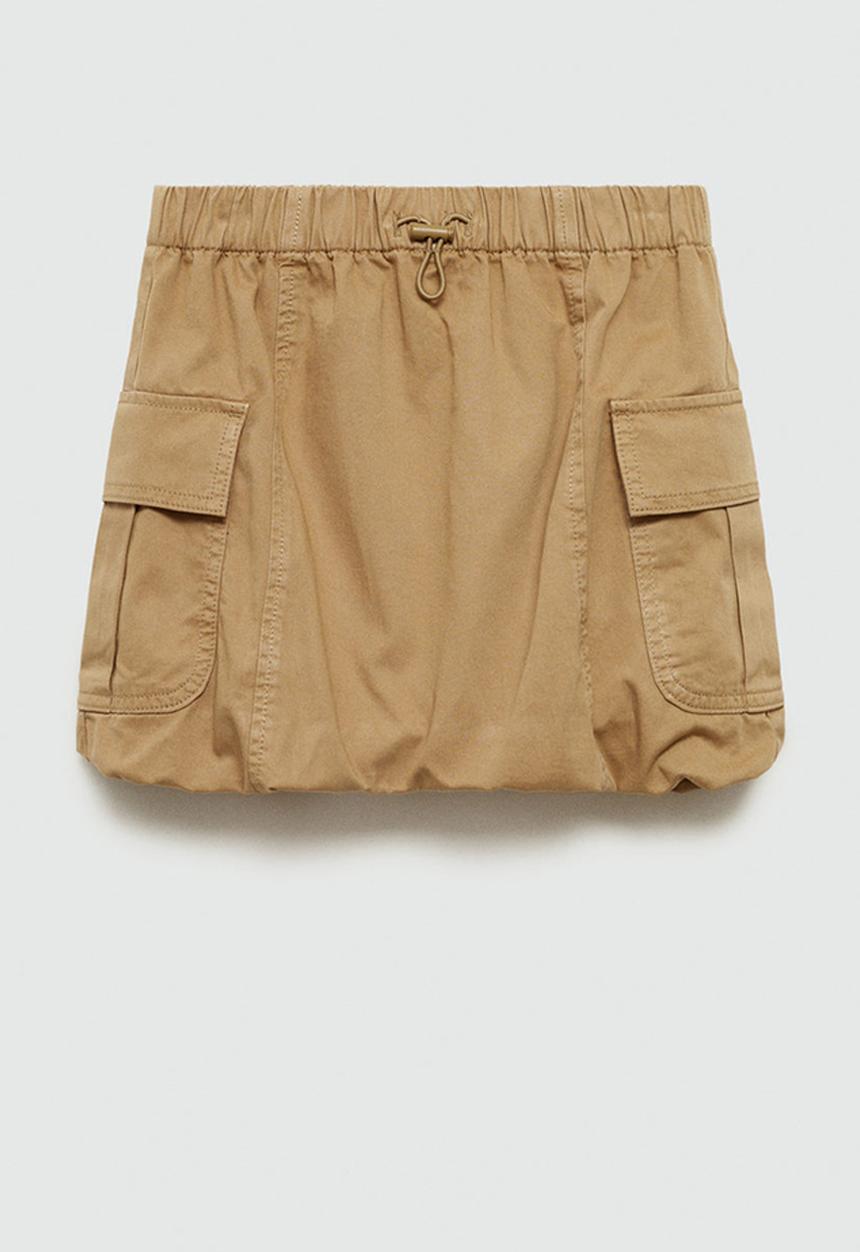 MANGO - Skirt itziar - medium brown