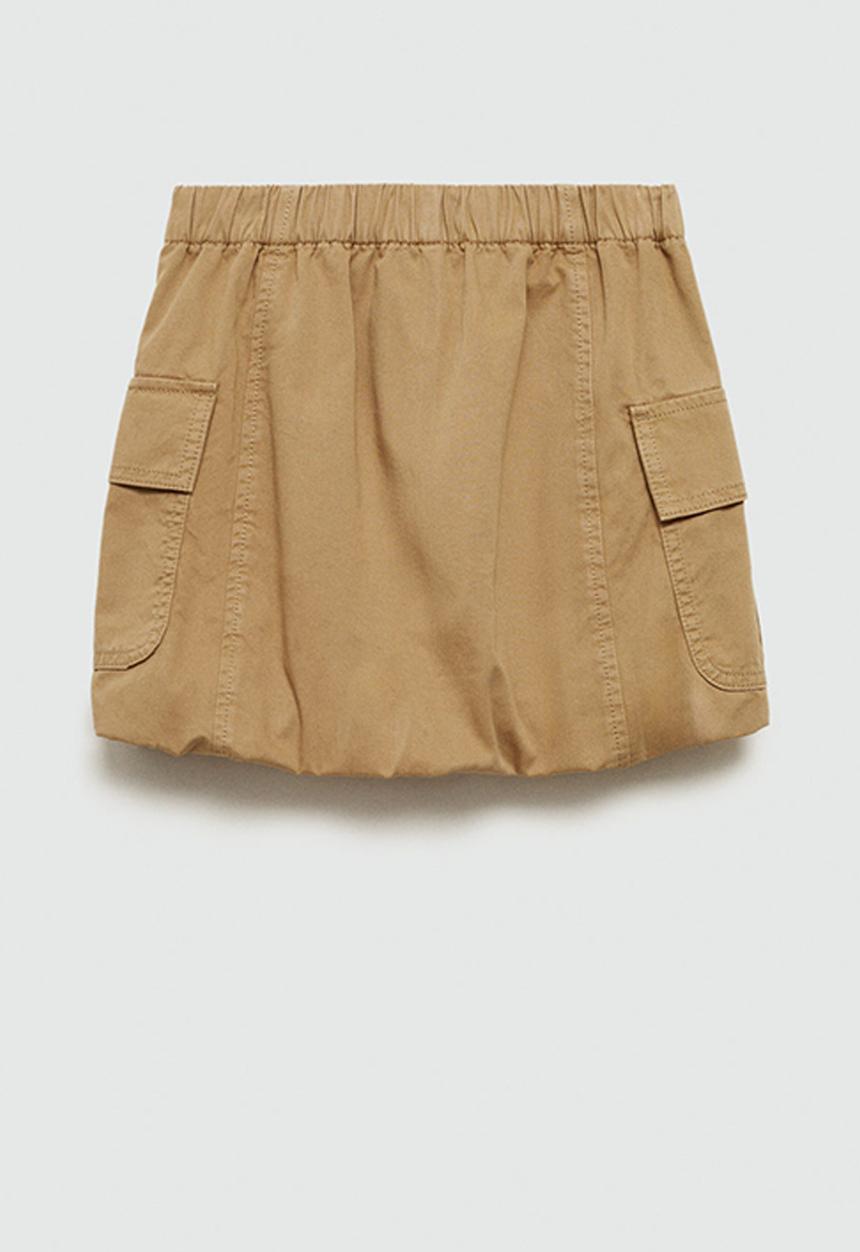 MANGO - Skirt itziar - medium brown
