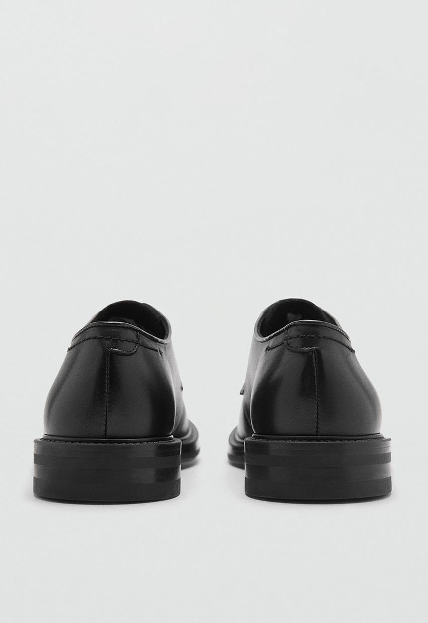 MANGO - Boston - Black leather