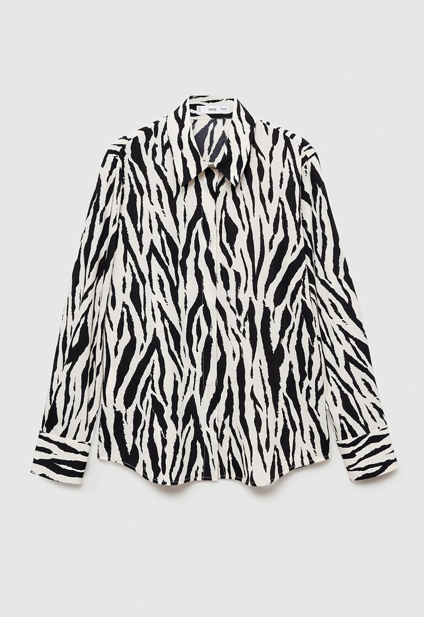 MANGO - Plus Shirt Basic - Light Beige