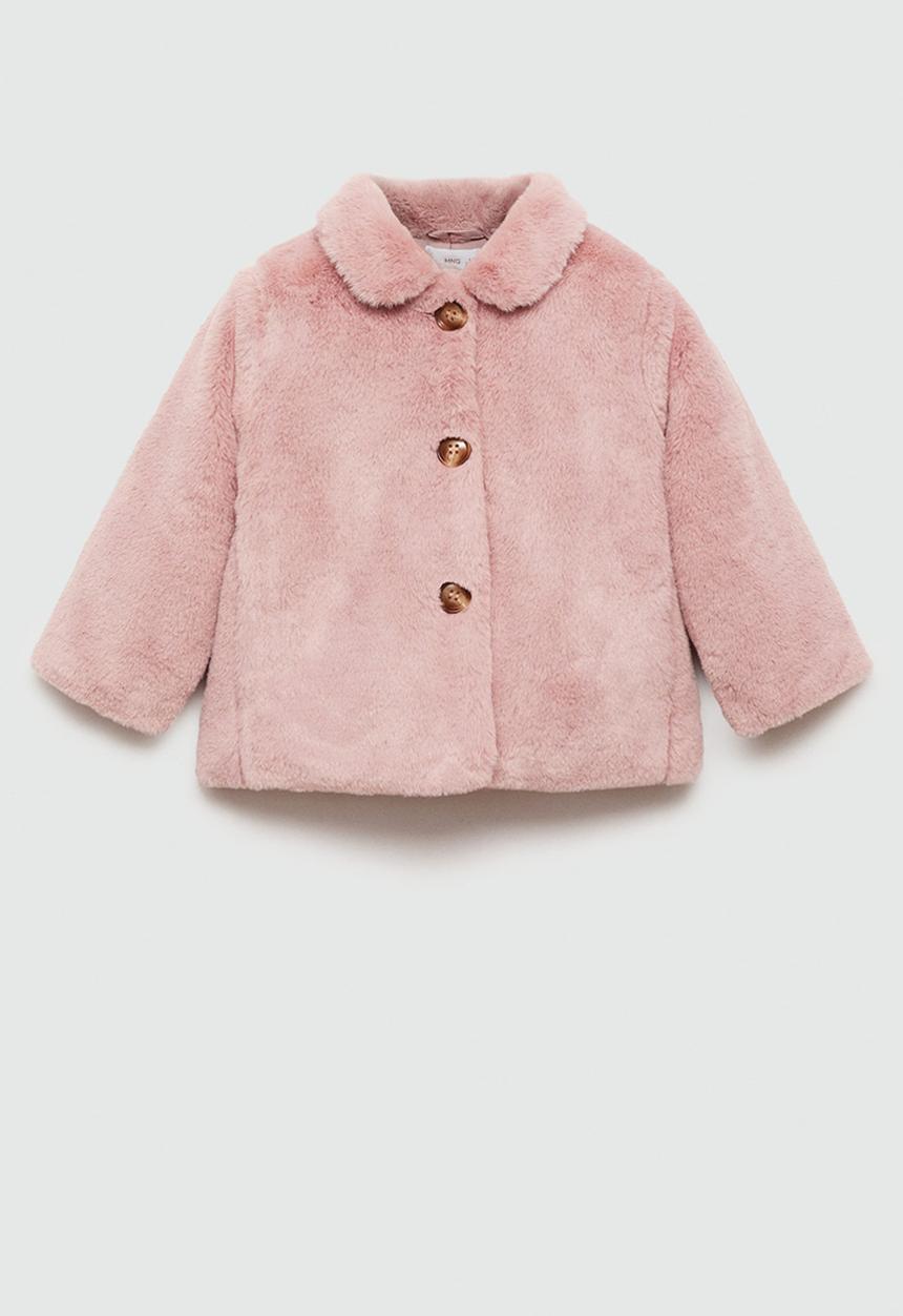 MANGO - Coat rossy - pink