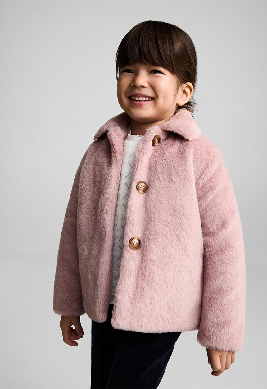 MANGO - Coat rossy - pink