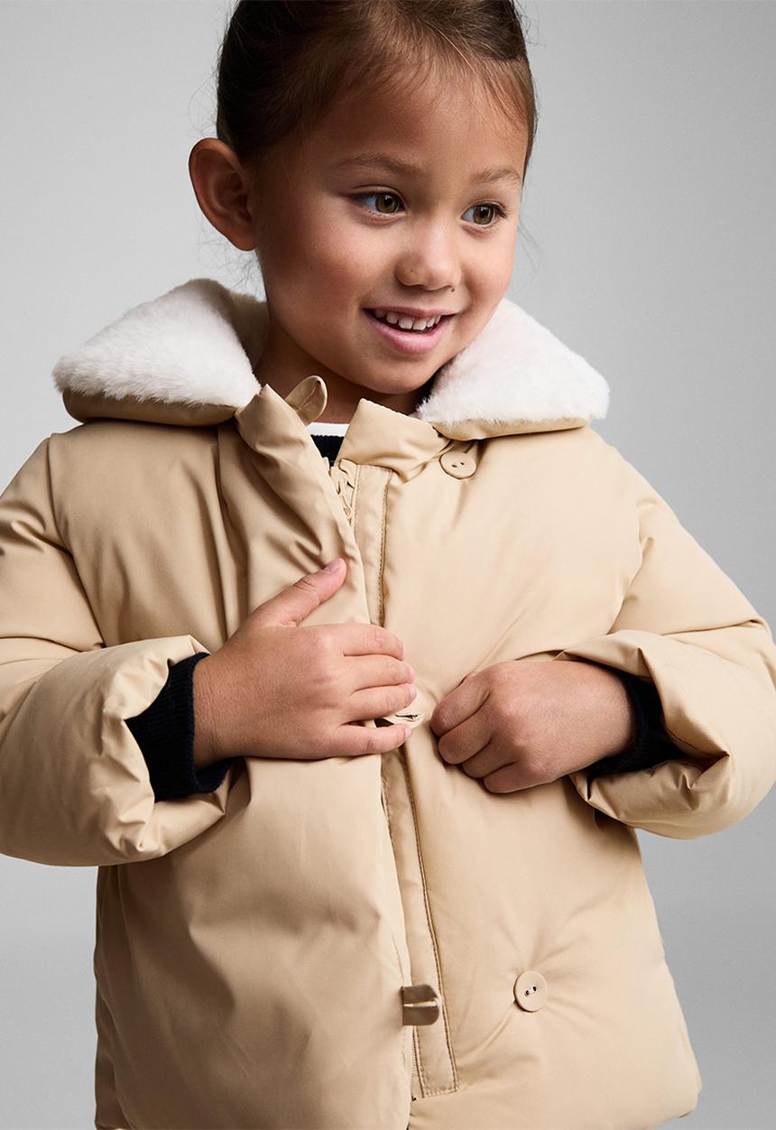 MANGO - Anorak eli - light pastel brown