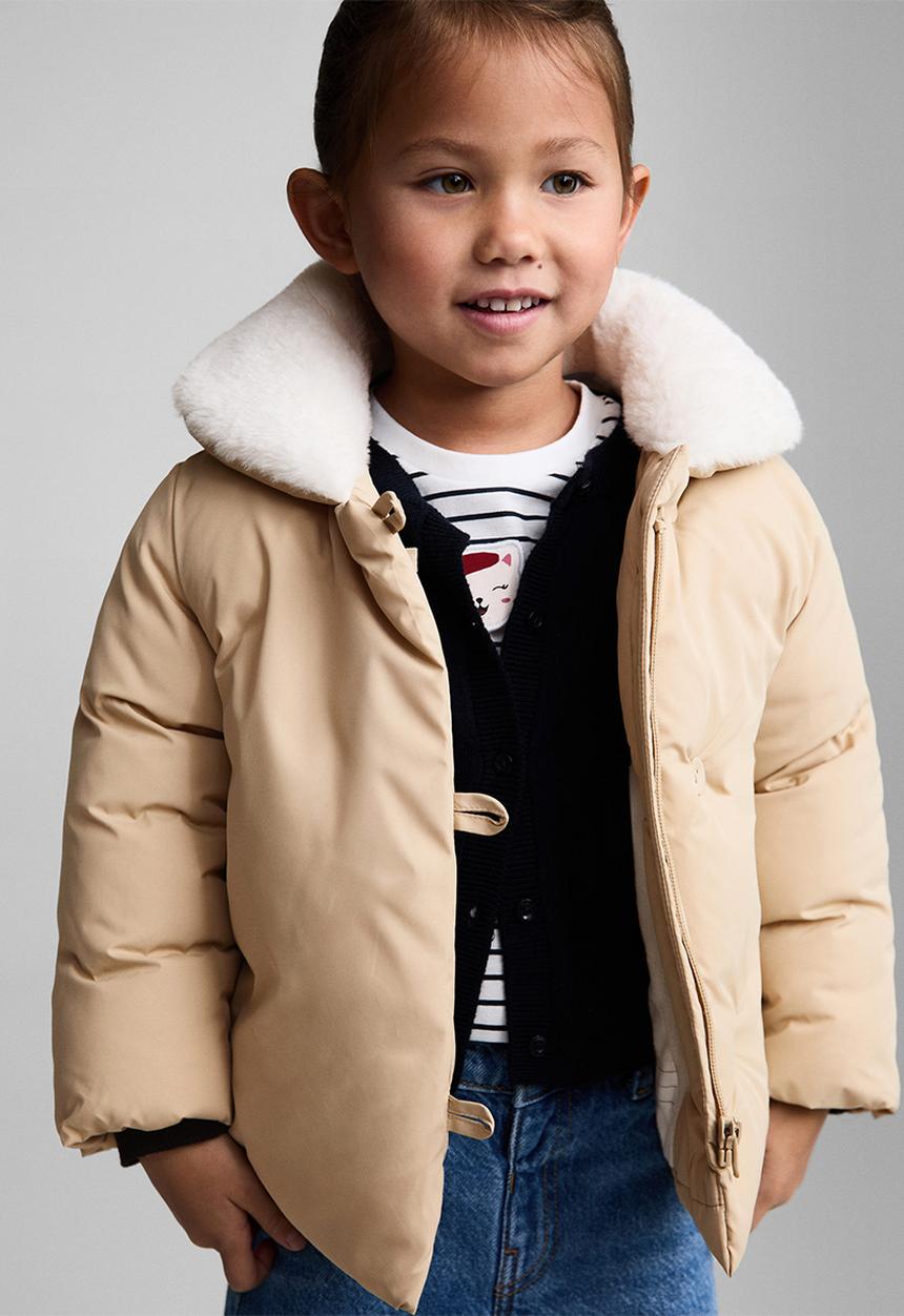 MANGO - Anorak eli - light pastel brown