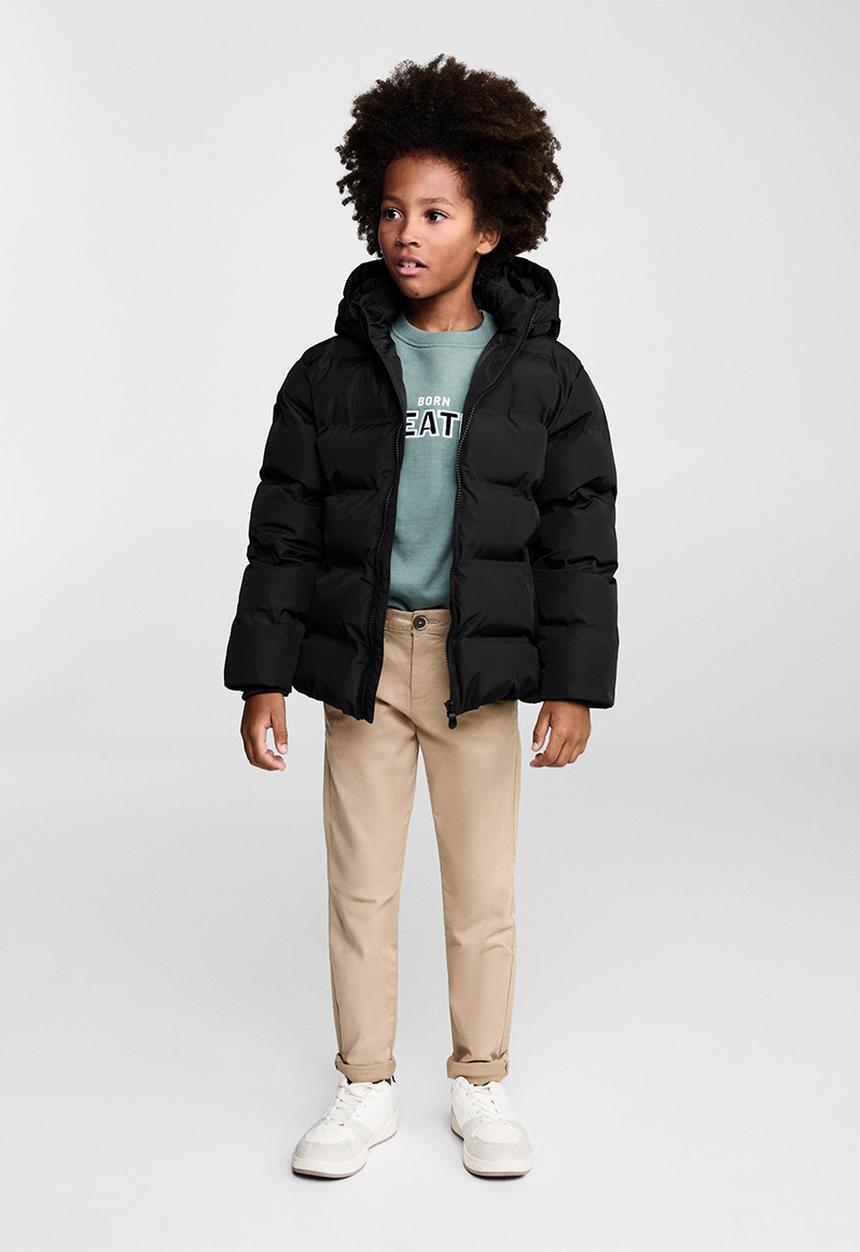 MANGO - Anorak africa - black