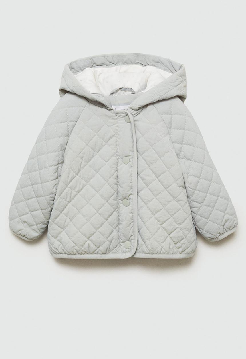 MANGO - Anorak light - light pastel green