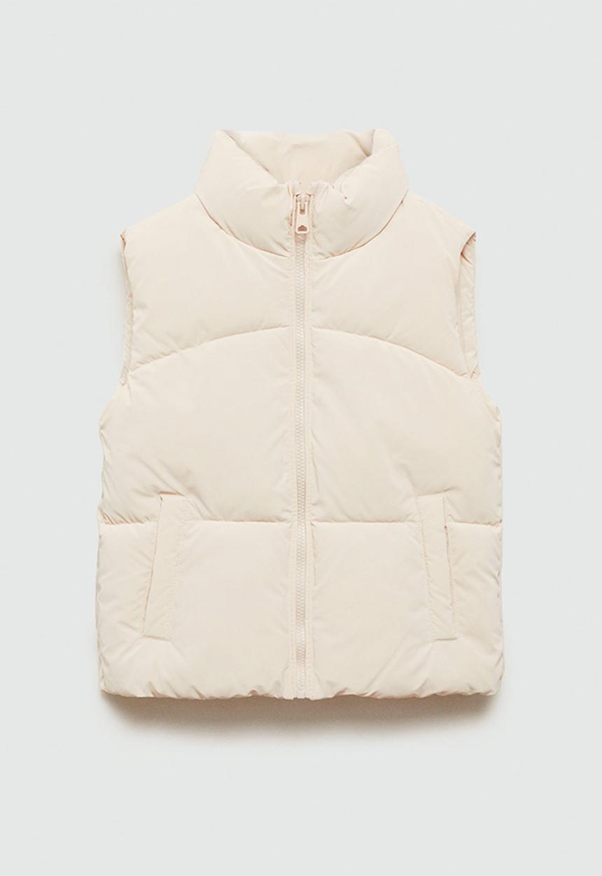 MANGO - Waistcoat lola - light beige