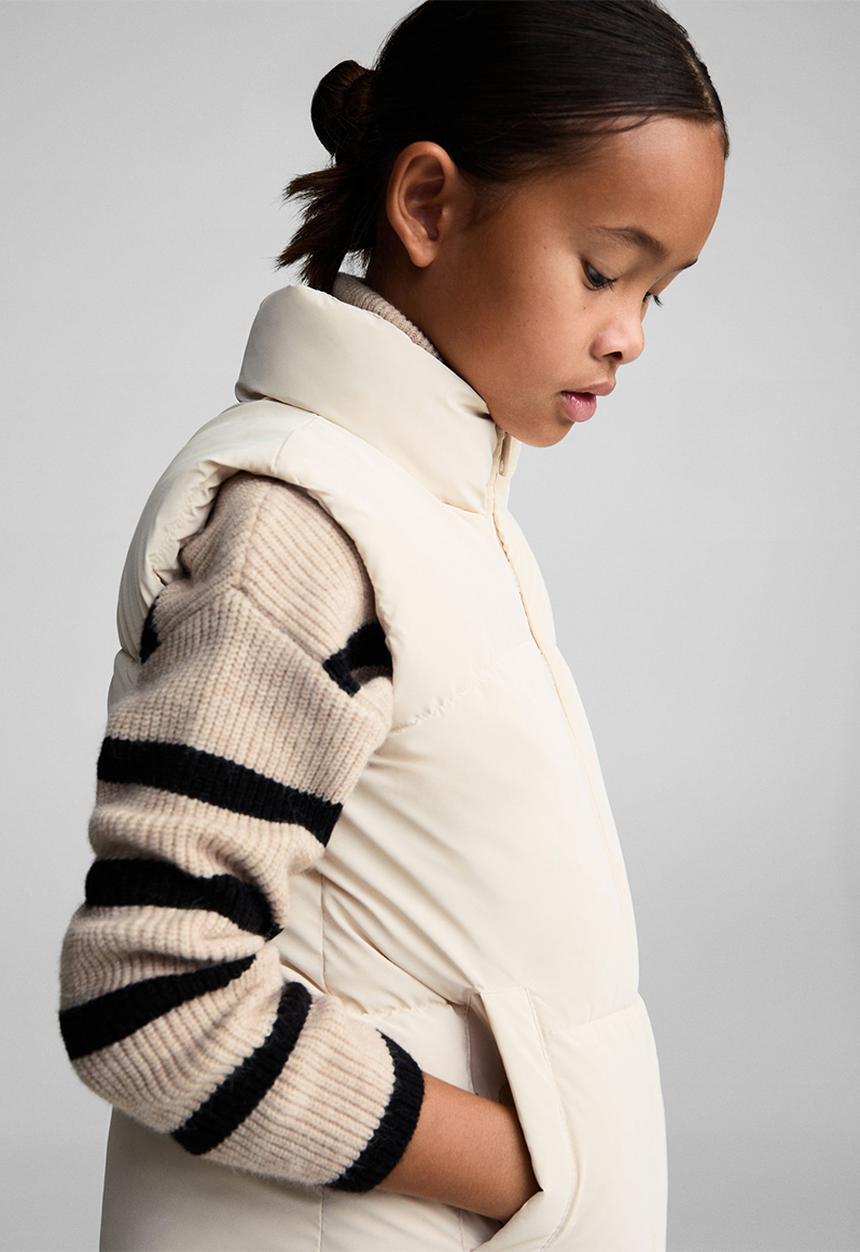 MANGO - Waistcoat lola - light beige