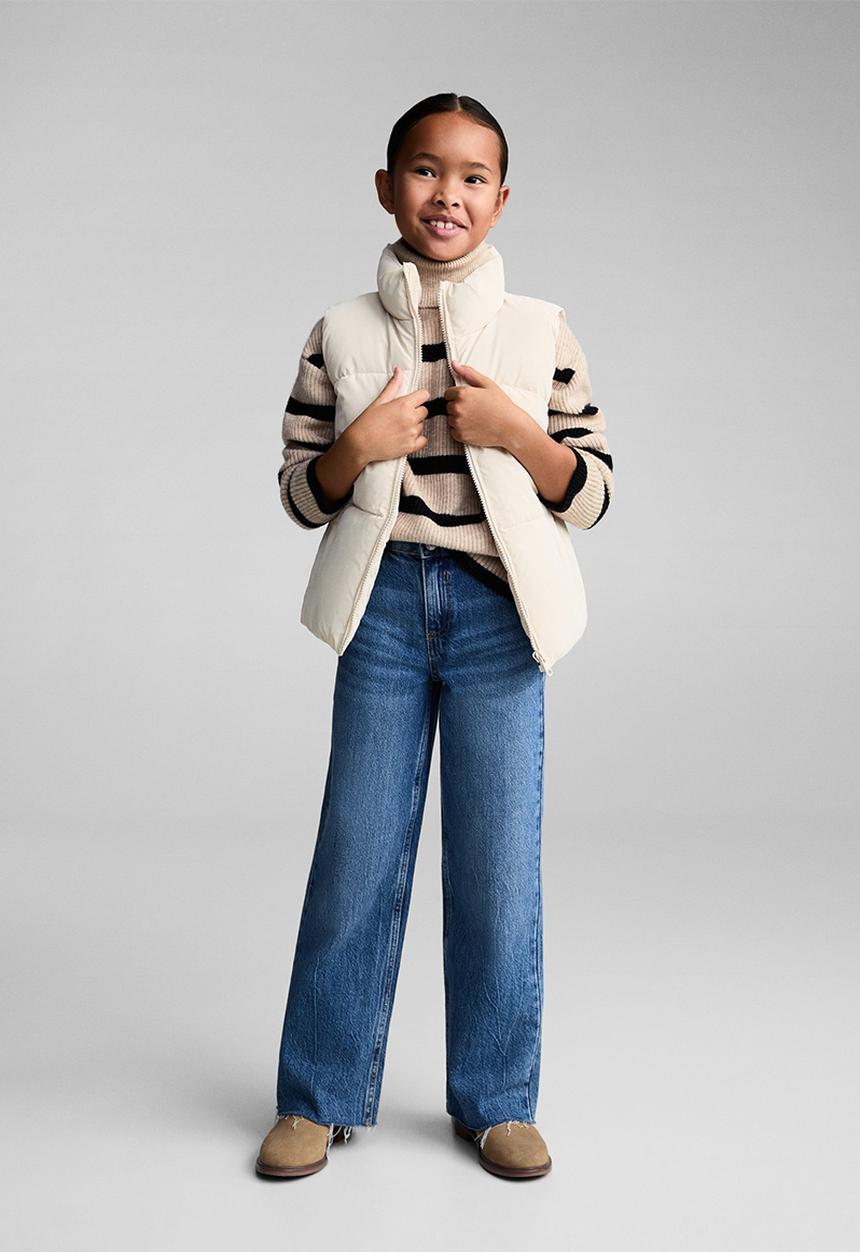 MANGO - Waistcoat lola - light beige
