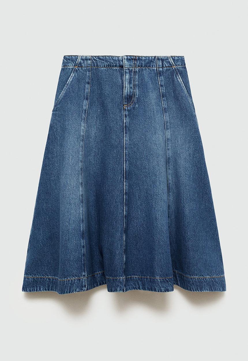 MANGO - Skirt Camilla - Open Blue