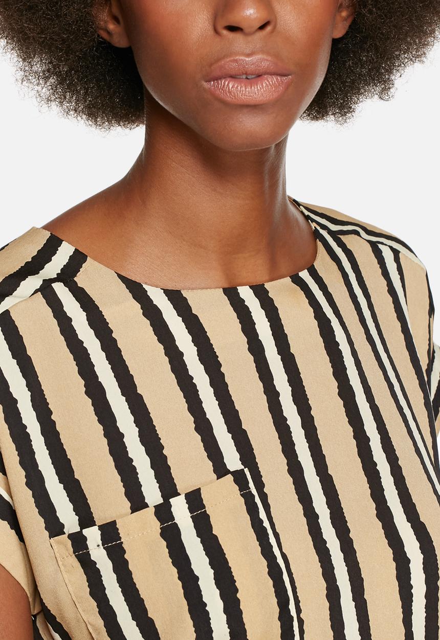 Lola May - Stripe roll sleeve dress