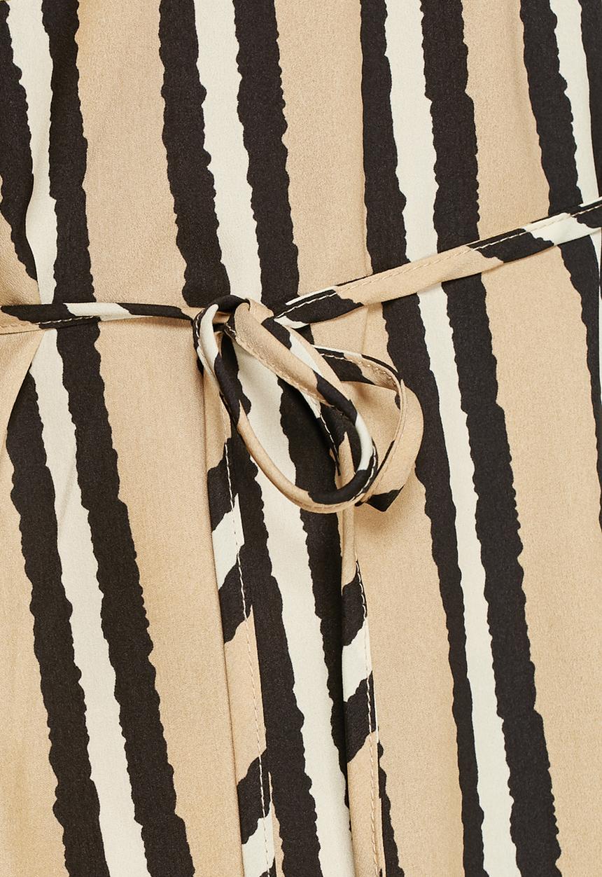 Lola May - Stripe roll sleeve dress