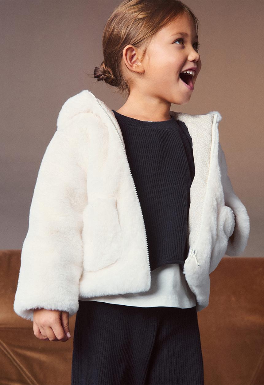 MANGO - Coat copito - white