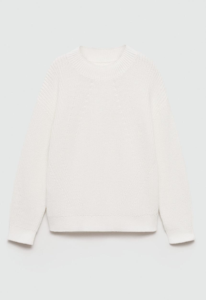 MANGO - Sweater selena - natural