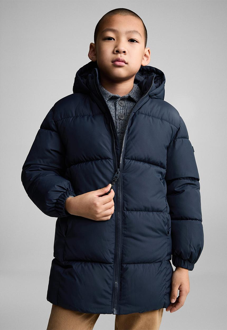 MANGO - Anorak amerlong - navy
