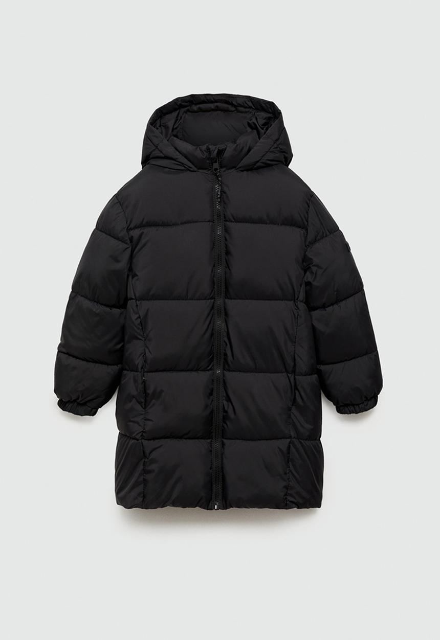 MANGO - Anorak amerlong - black