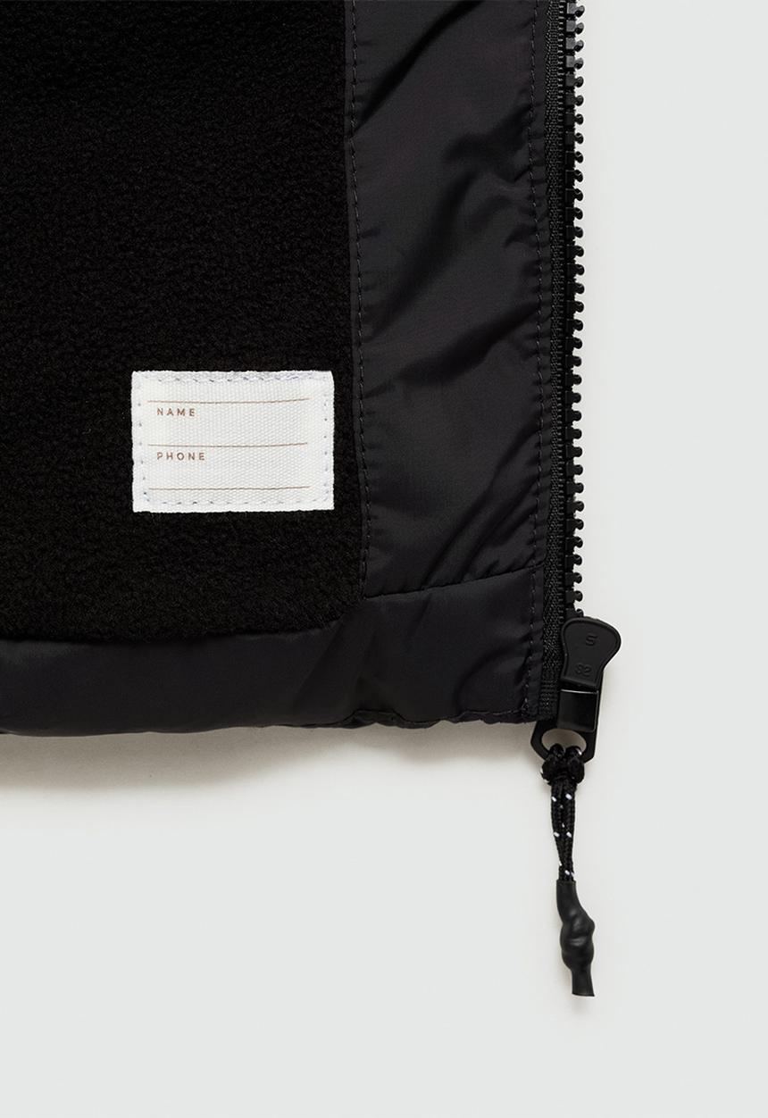 MANGO - Anorak amerlong - black