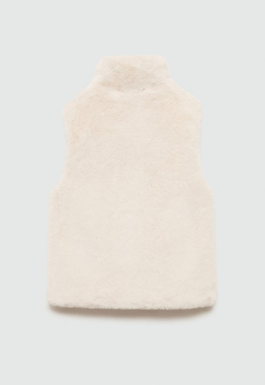 MANGO - Waistcoat canela - light beige