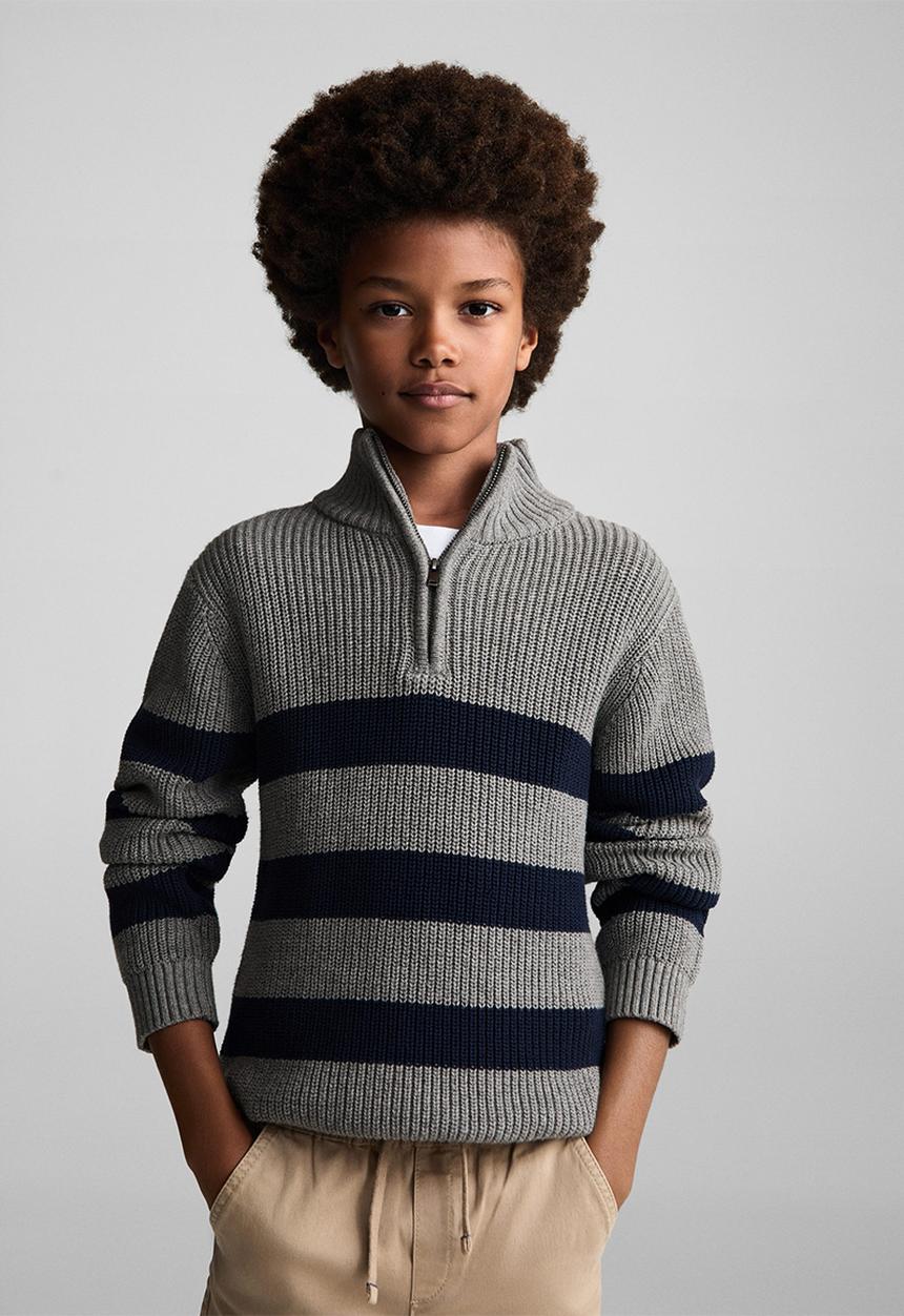 MANGO - Sweater zack - medium gray