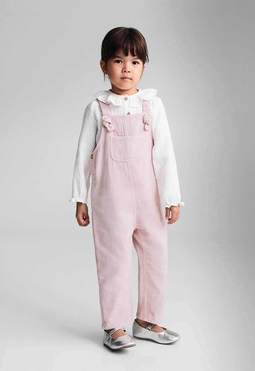 MANGO - Dungarees surf - light pastel pink