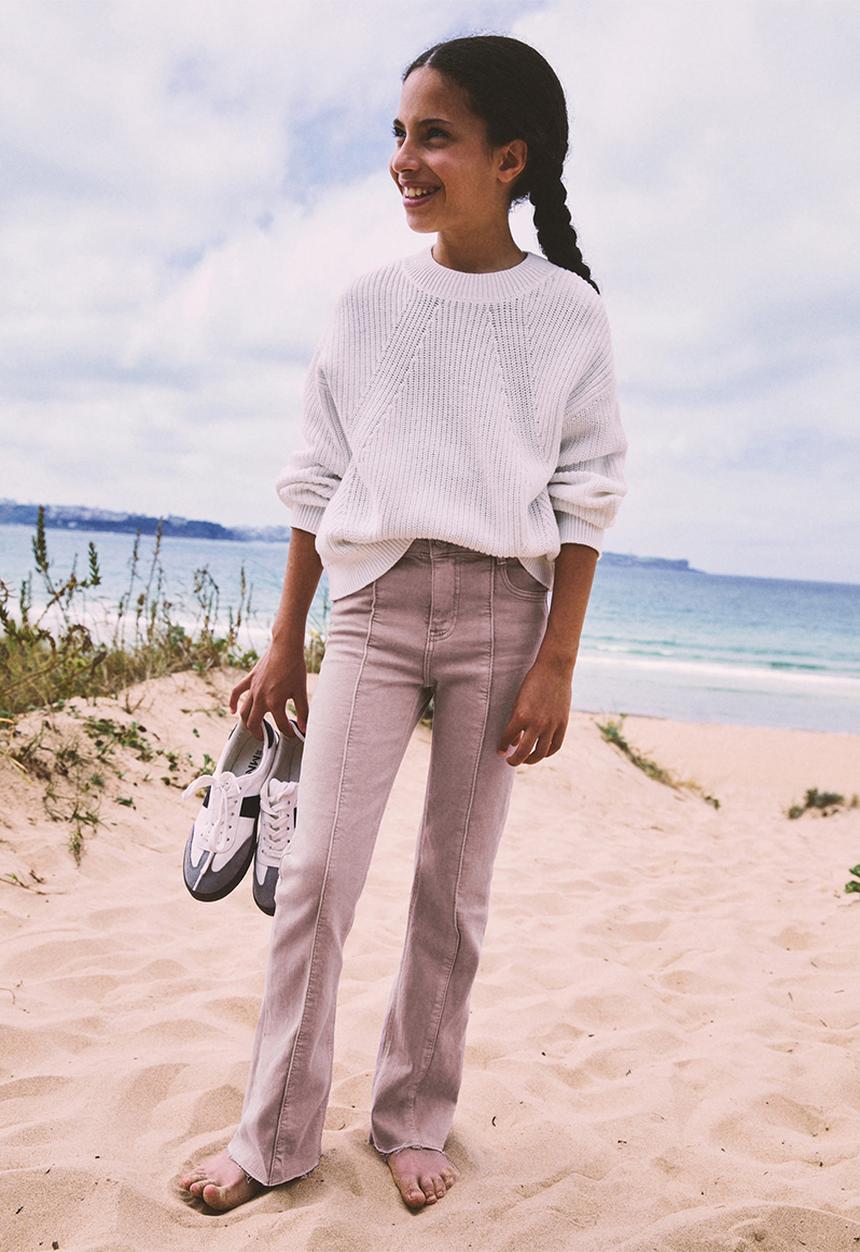 MANGO - Trousers surf - light pastel purple