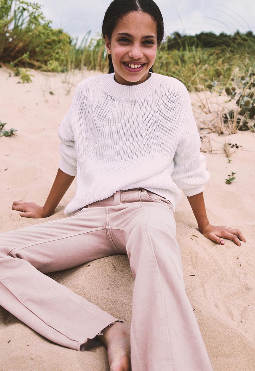 MANGO - Trousers surf - light pastel purple