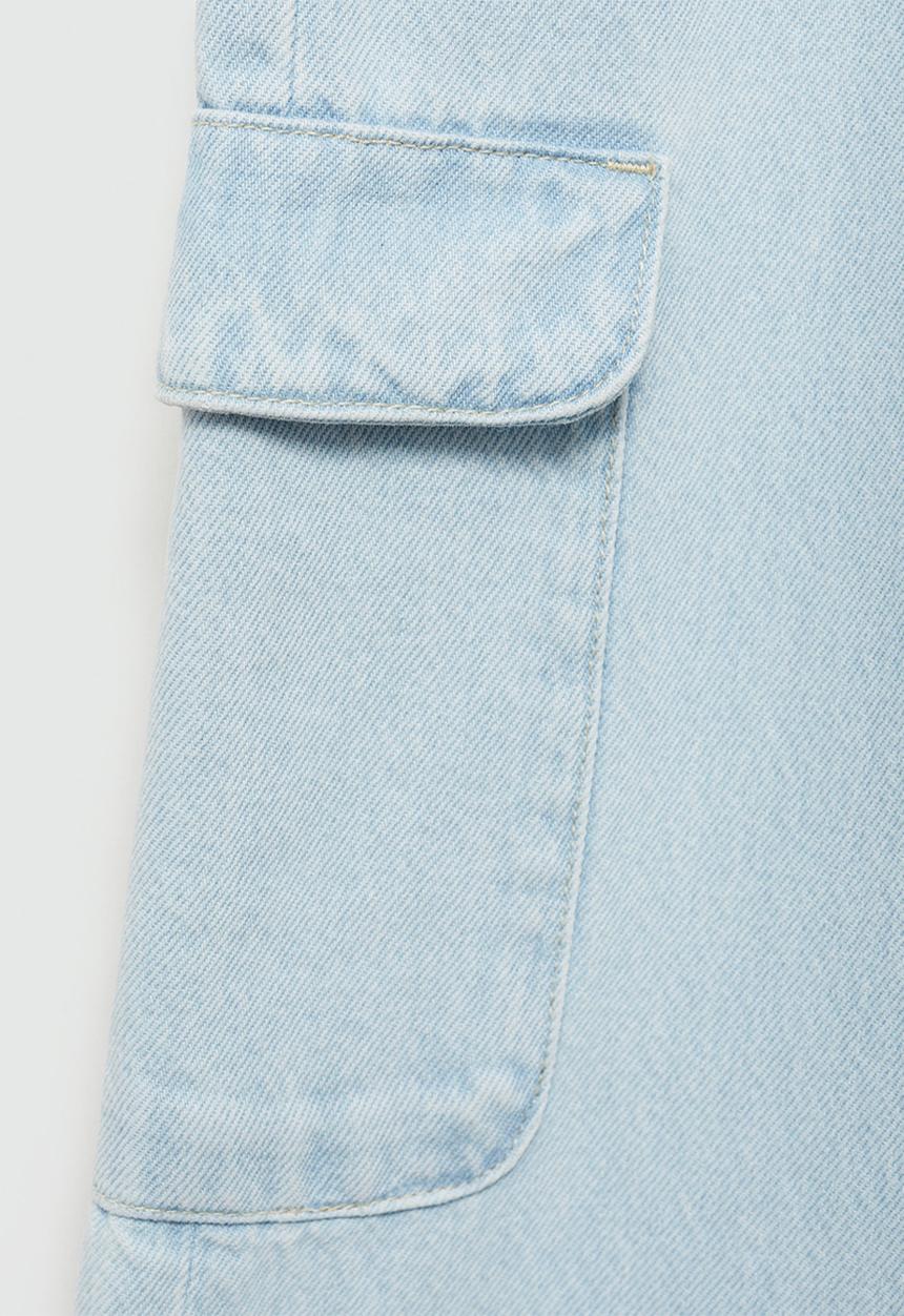 MANGO - Jeans coral - open blue