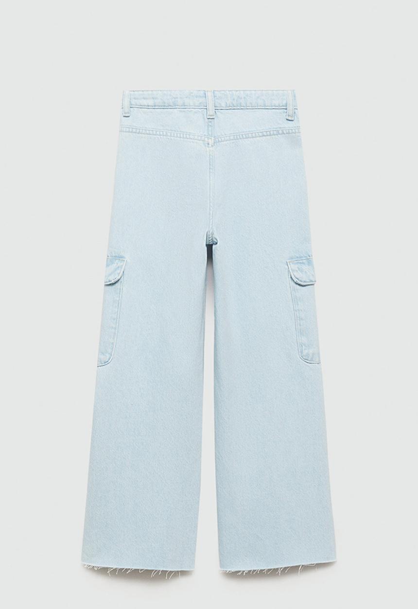 MANGO - Jeans coral - open blue