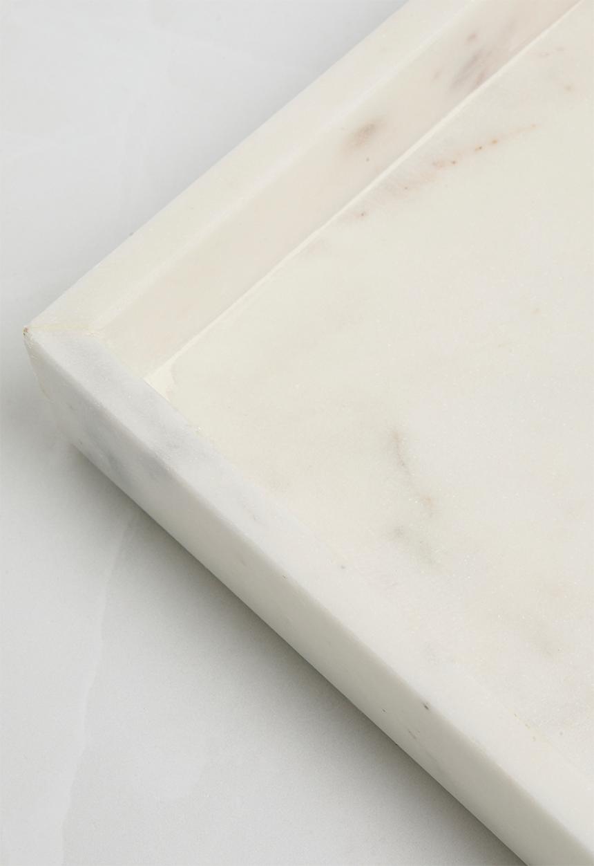 Sixth Floor - White marble tray