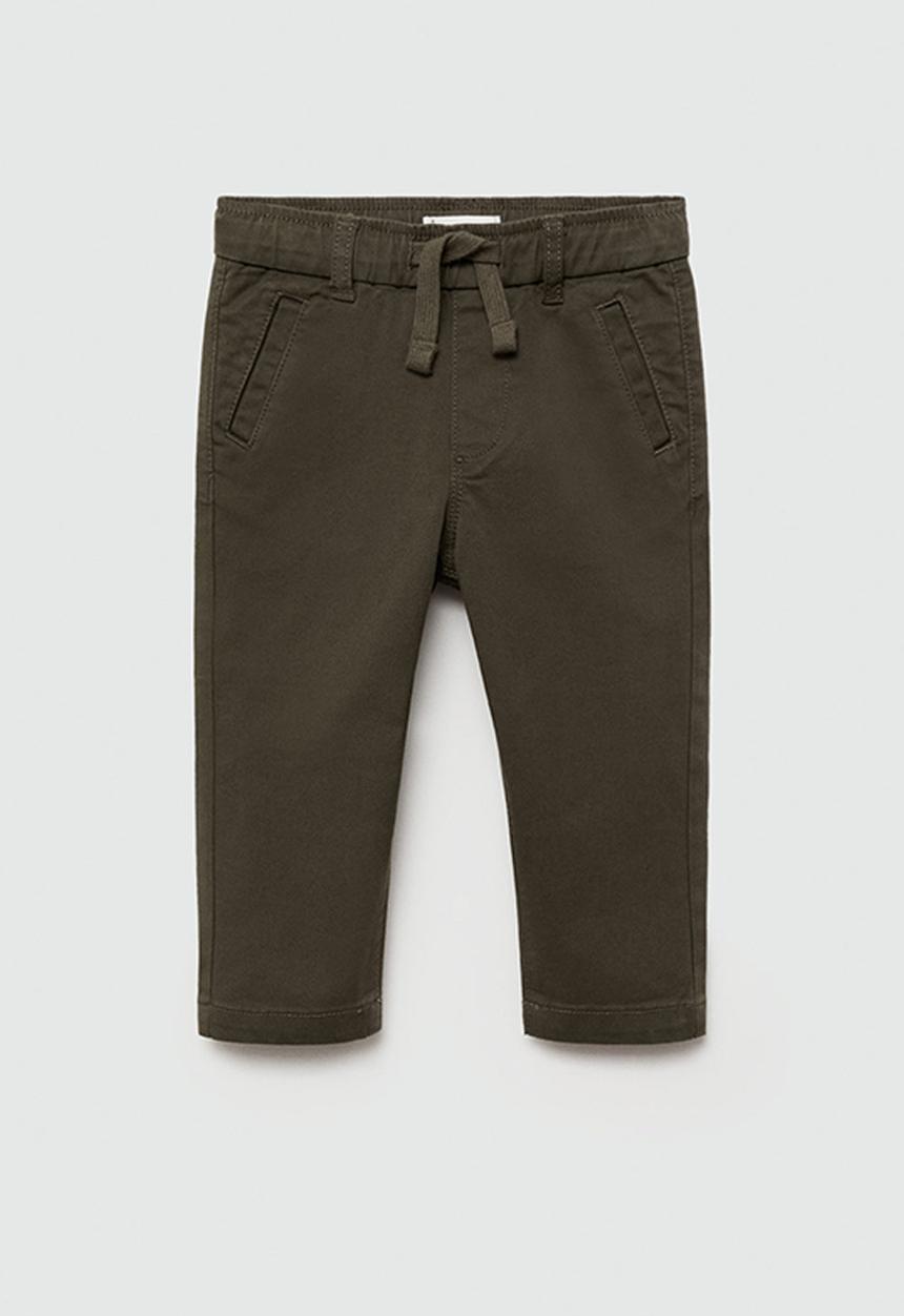 MANGO - Trousers cord7 - medium green