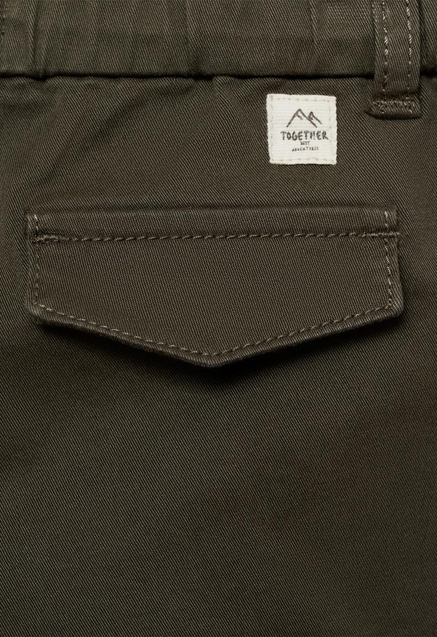 MANGO - Trousers cord7 - medium green