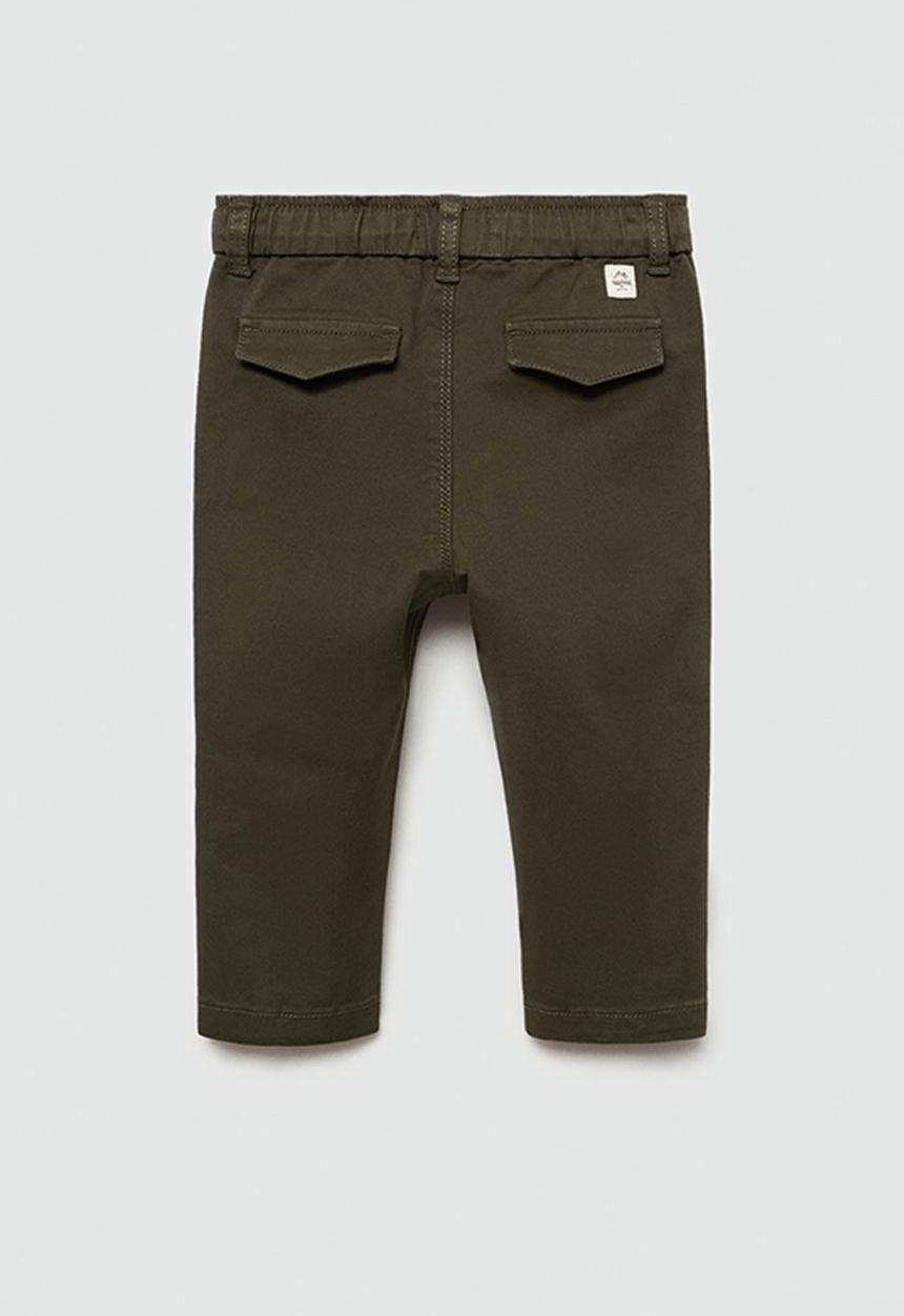 MANGO - Trousers cord7 - medium green