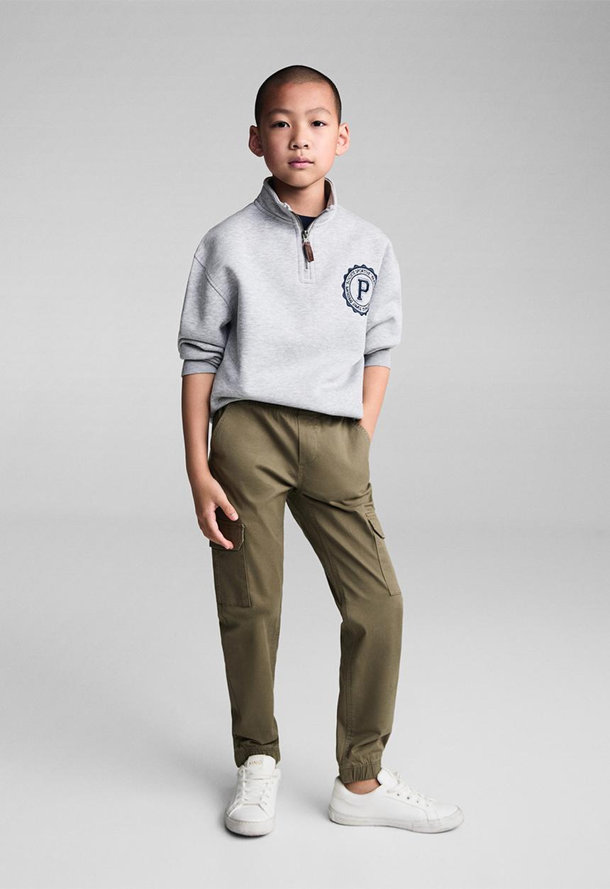 MANGO - Trousers kenia - khaki