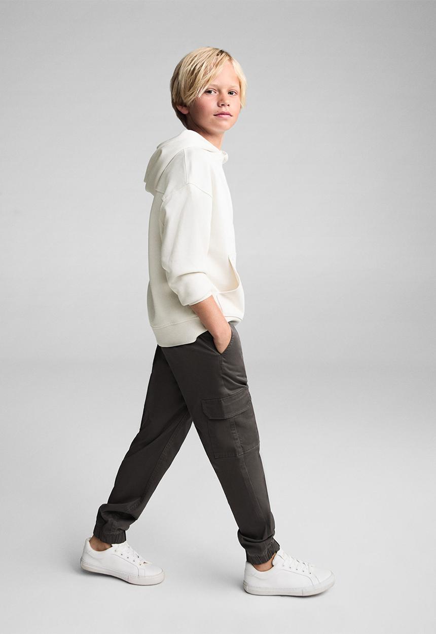 MANGO - Trousers kenia - charcoal