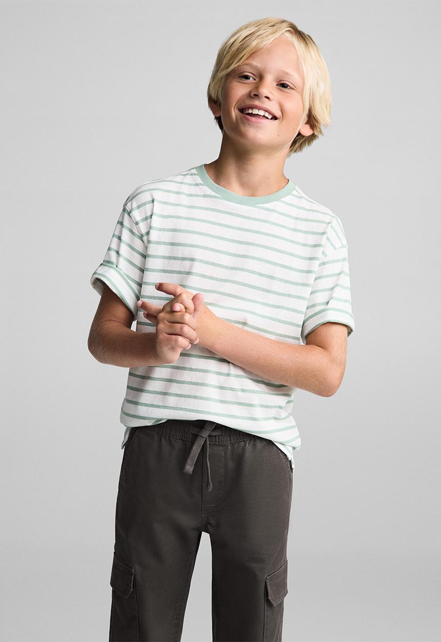 MANGO - Trousers kenia - charcoal