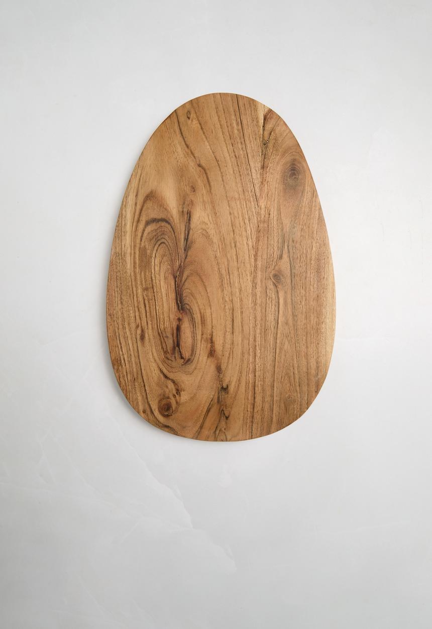 Sixth Floor - White marble tray & mango wood marble tray