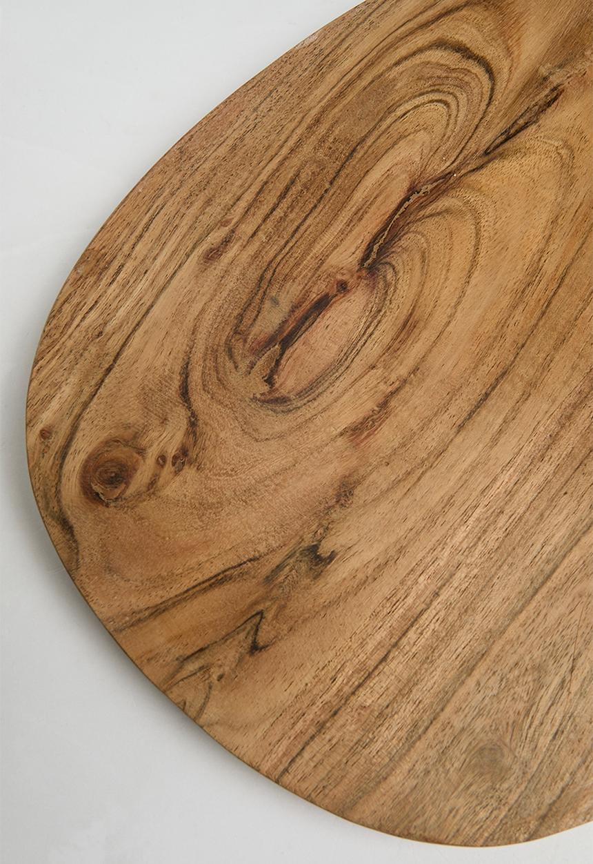 Sixth Floor - White marble tray & mango wood marble tray