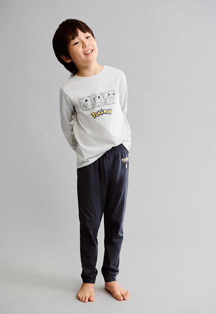 MANGO - Pijama pack pokeglow - charcoal