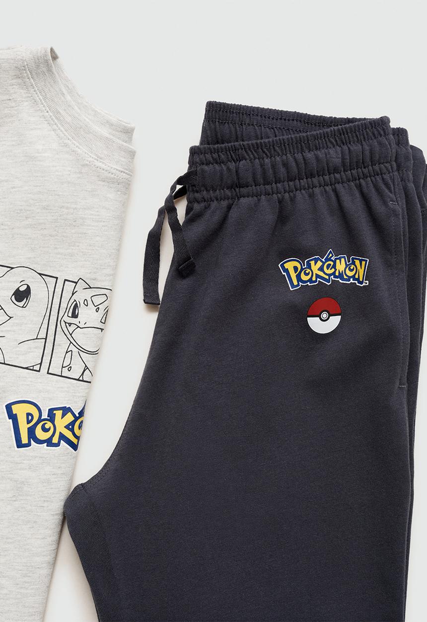 MANGO - Pijama pack pokeglow - charcoal