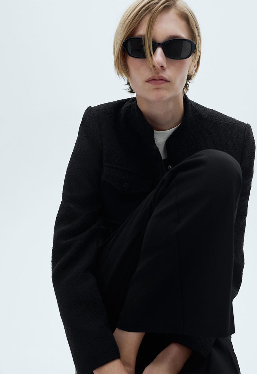 MANGO - Trousers Gera - Black