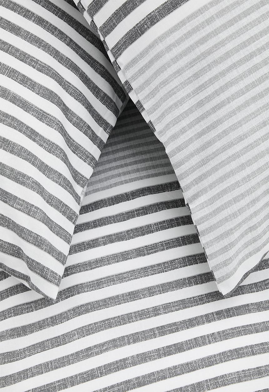 Sixth Floor - Multi Stripe Cotton Blend Duvet Set