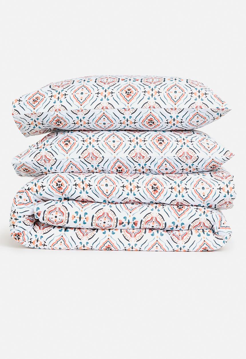 Sixth Floor - Adeliza Watercolour Cotton Blend Duvet Set