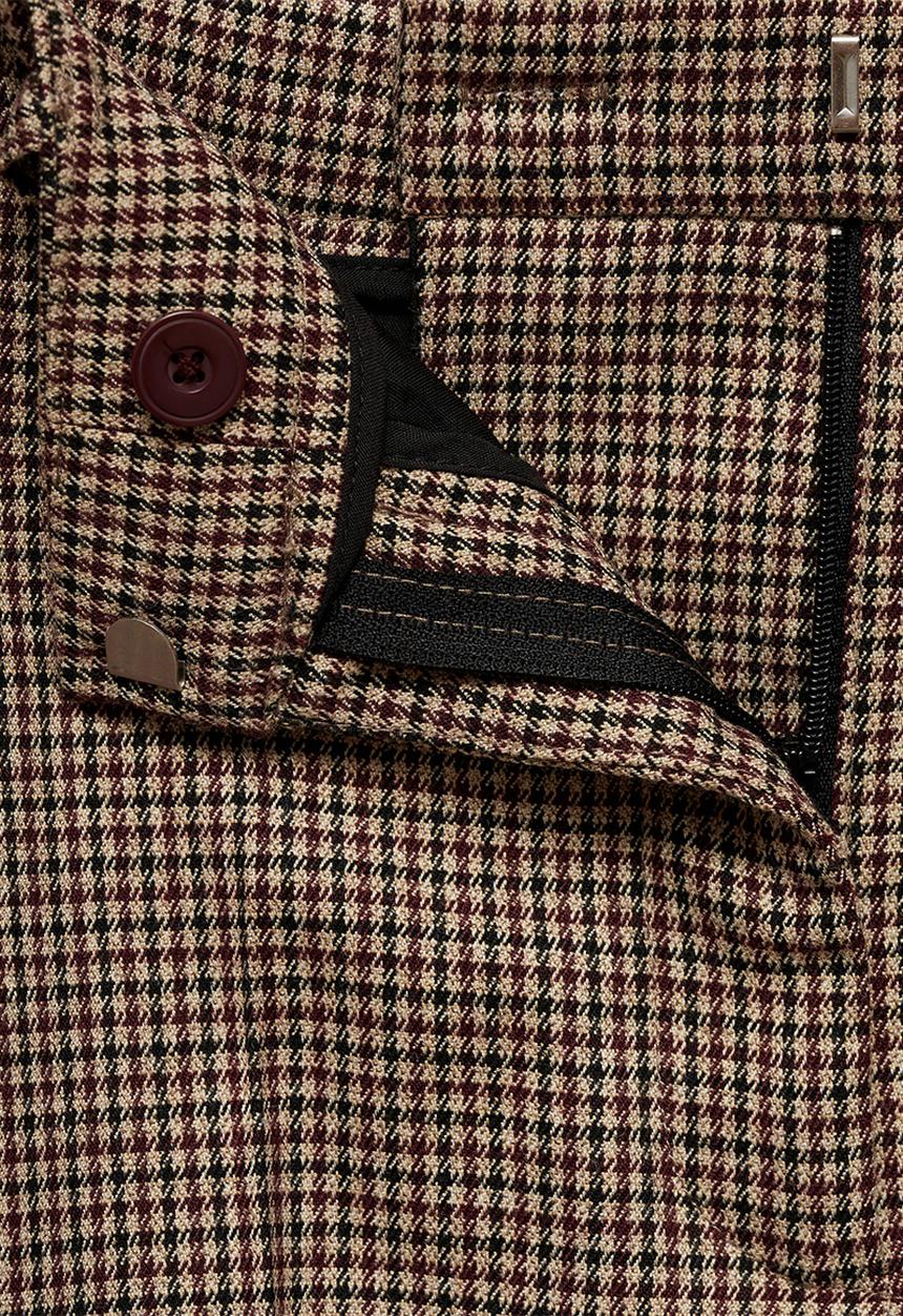 MANGO - Trousers Warm - Dark Red