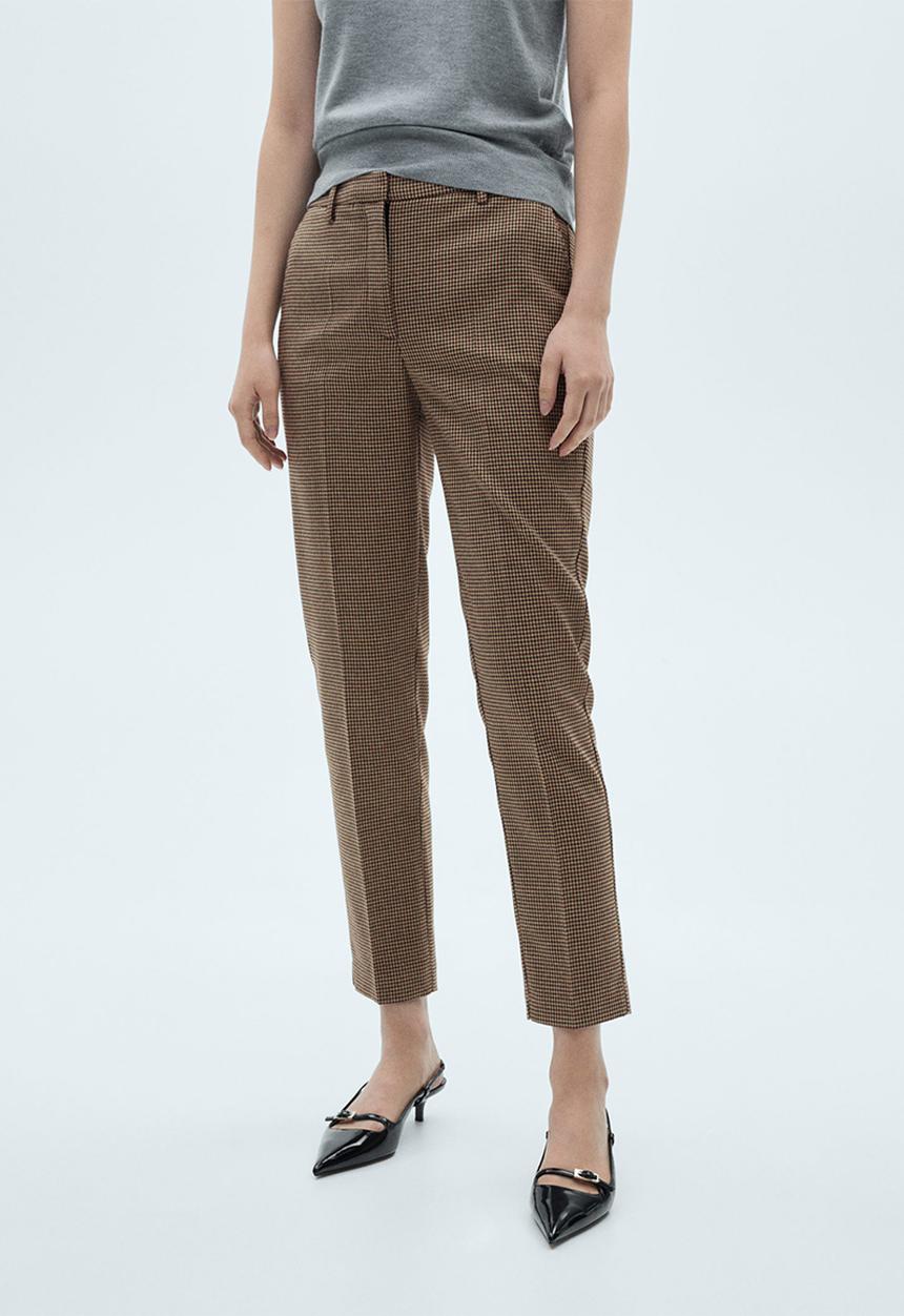 MANGO - Trousers Warm - Dark Red