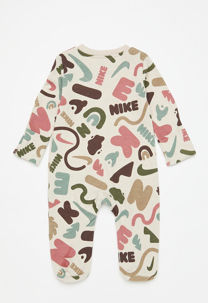 Nike - Nike play footed babygrow - pale ivory heather