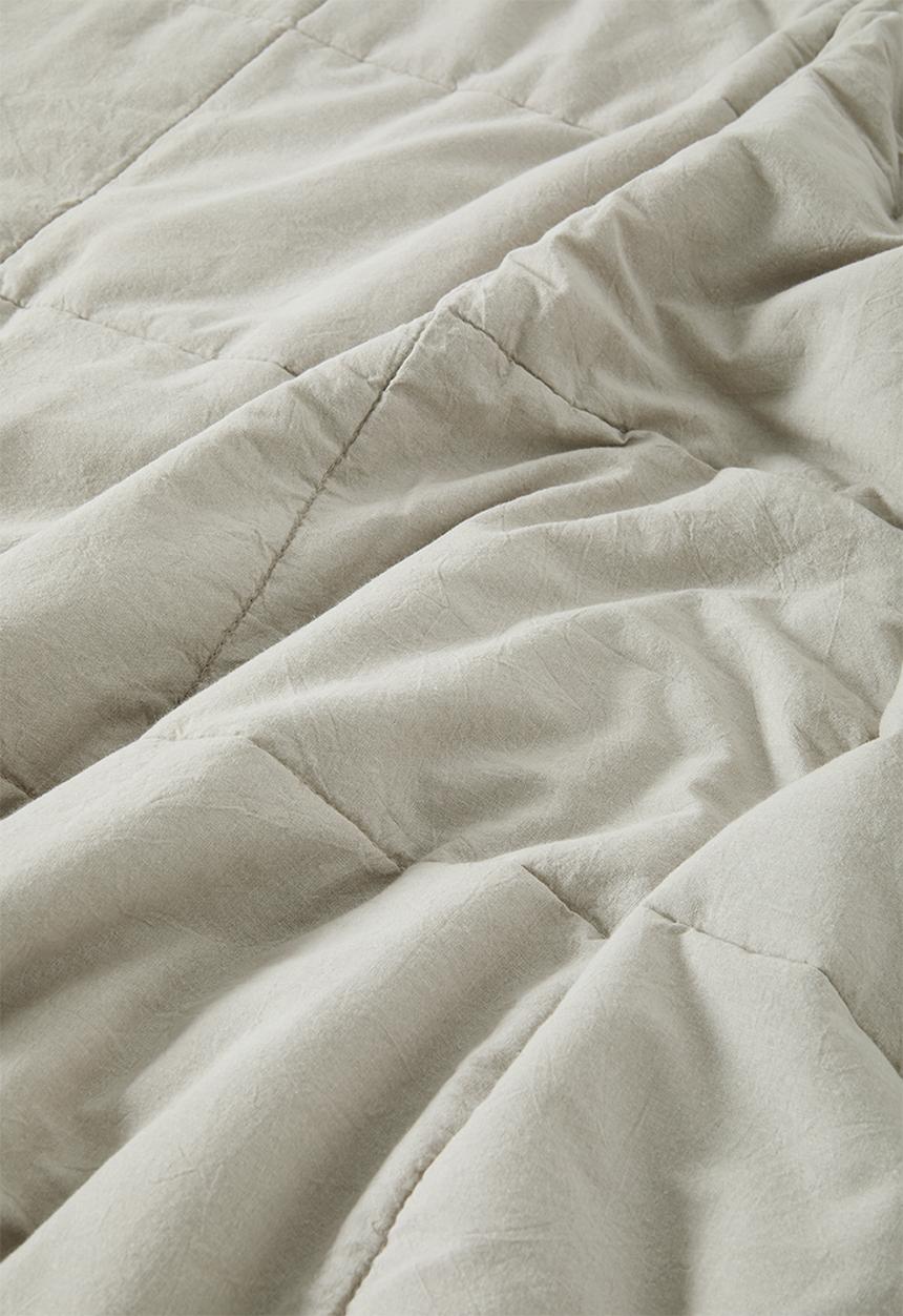 Sixth Floor - Cotton Stone Washed Quilt Oatmeal 
