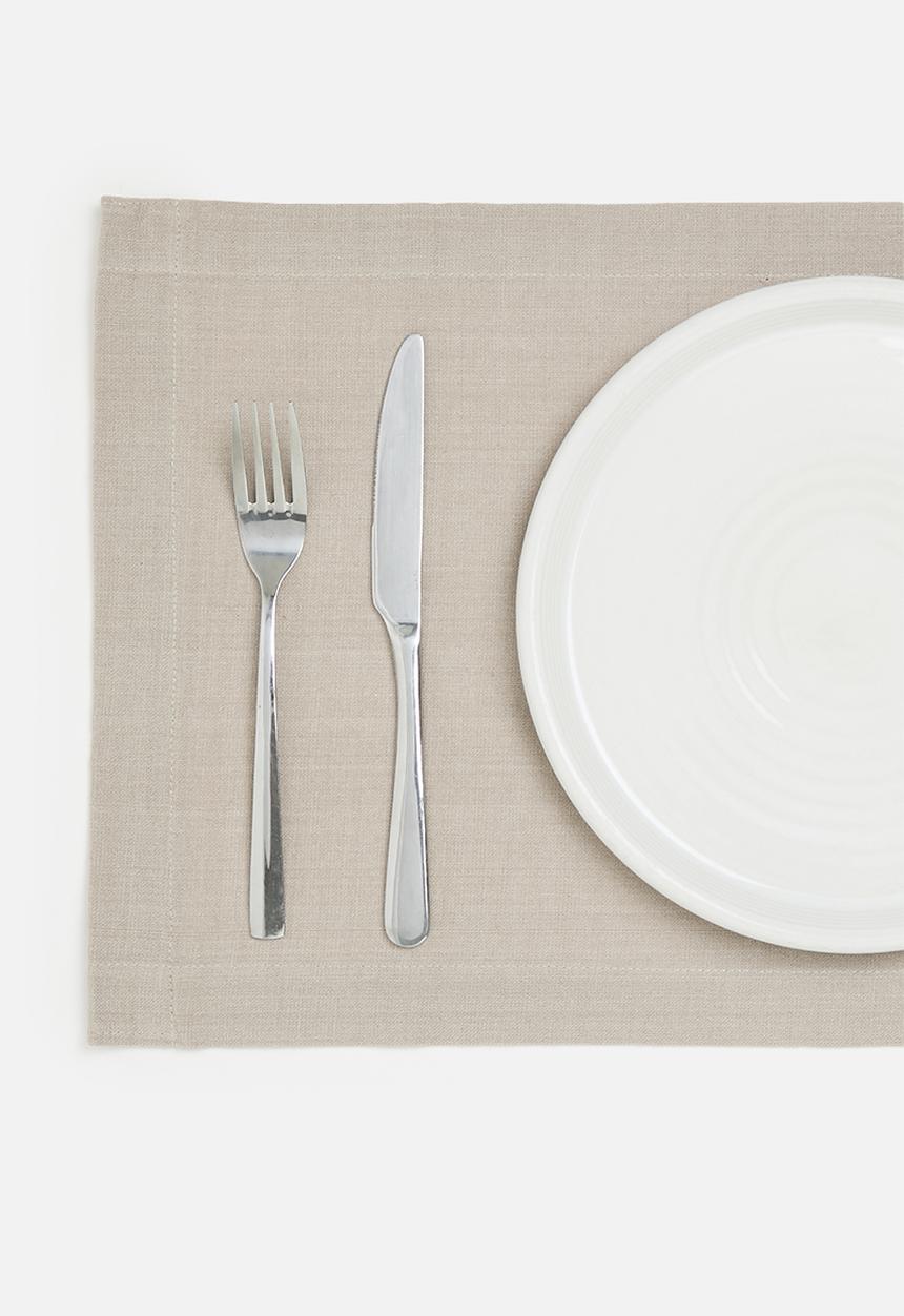 Excellent Houseware - Amani placemat set - taupe