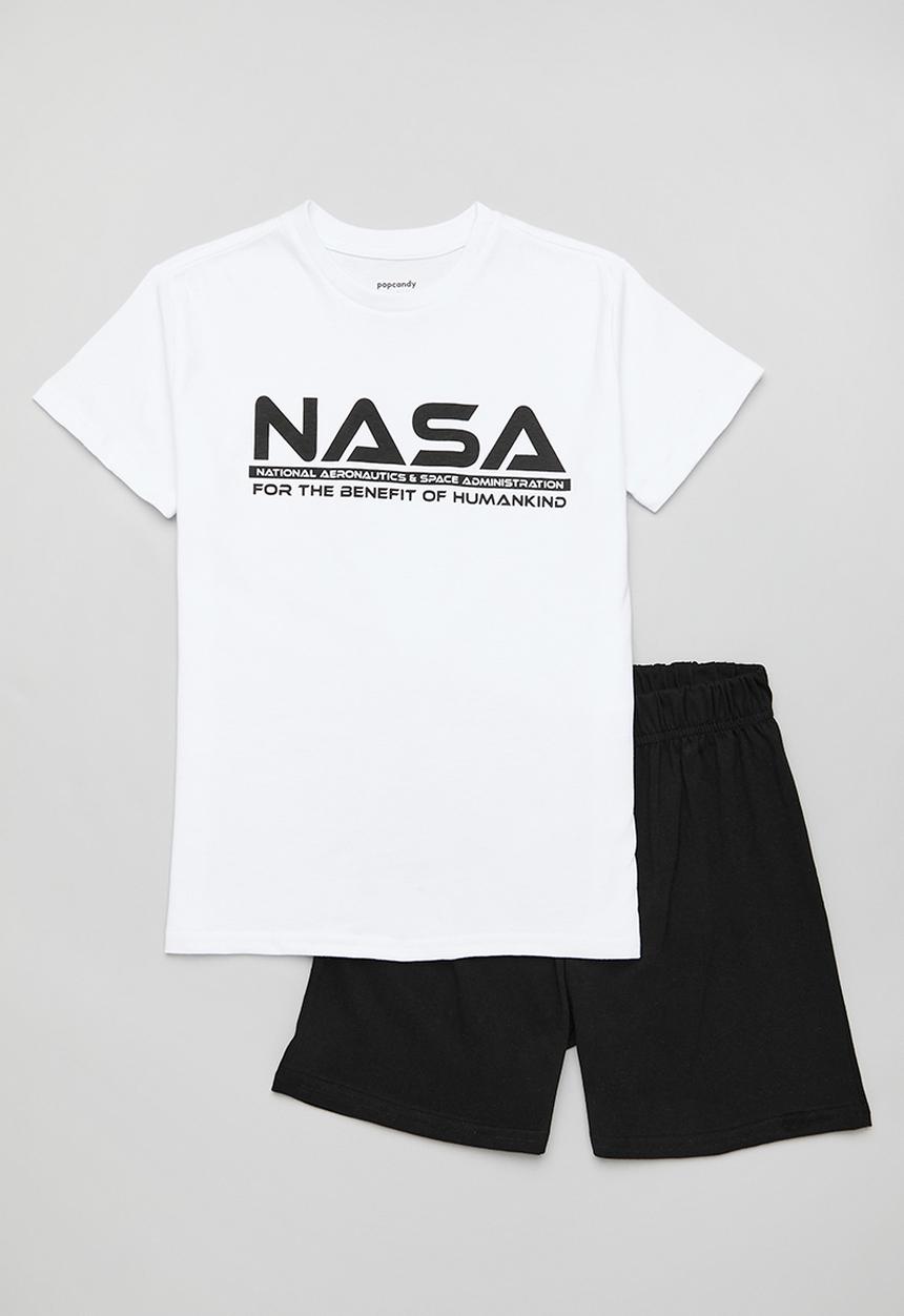 Pop Candy - Nasa pj set - white & black